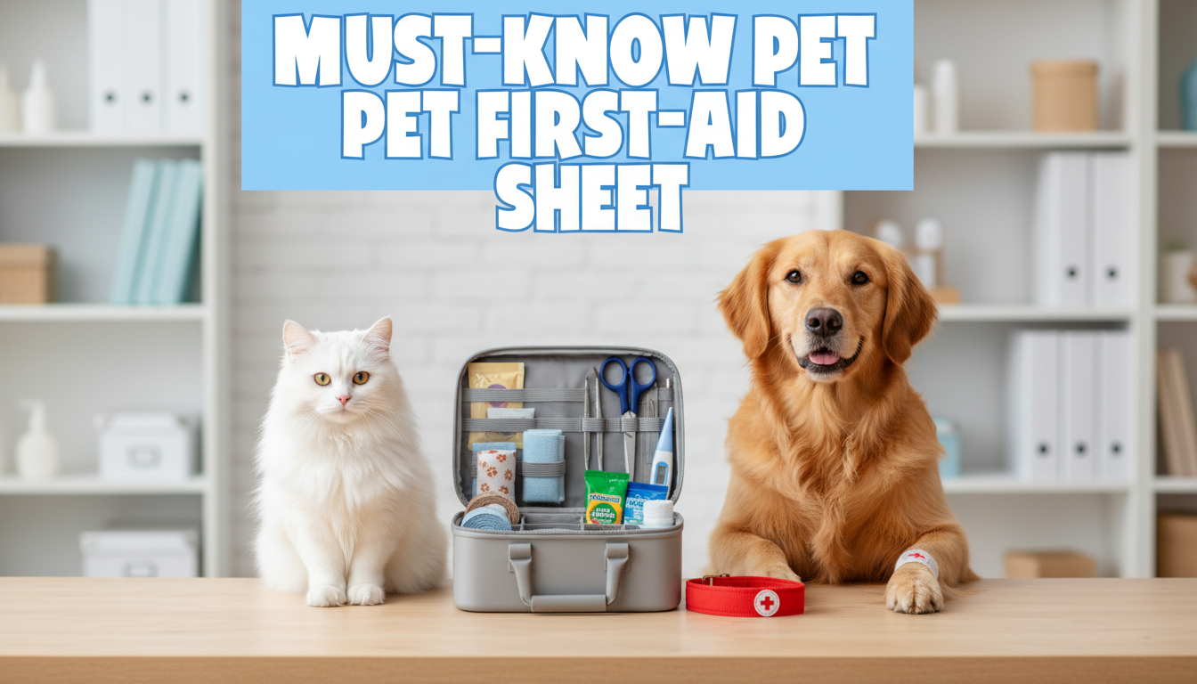 Pet First Aid Cheat Sheet: Emergency Steps + Printable